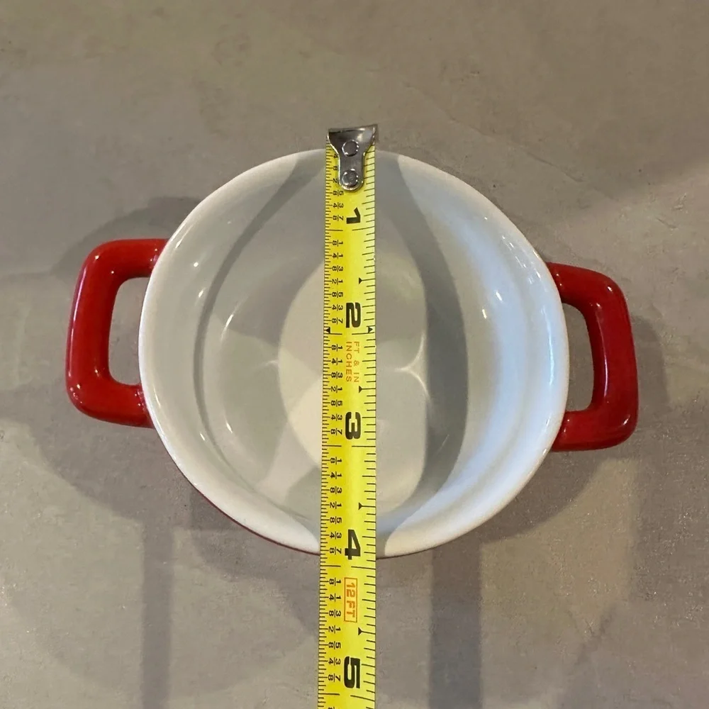 Pier 1 Red Stoneware Dish Single Serve Ramekin
